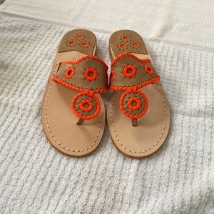 Jack Rogers neon sandals SS 7m like new